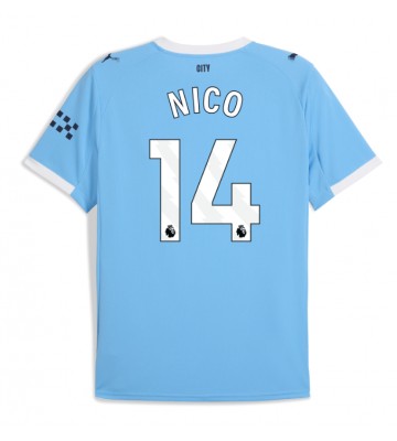 Manchester City Nico Gonzalez #14 Primera Equipación 2025-26 Manga Corta